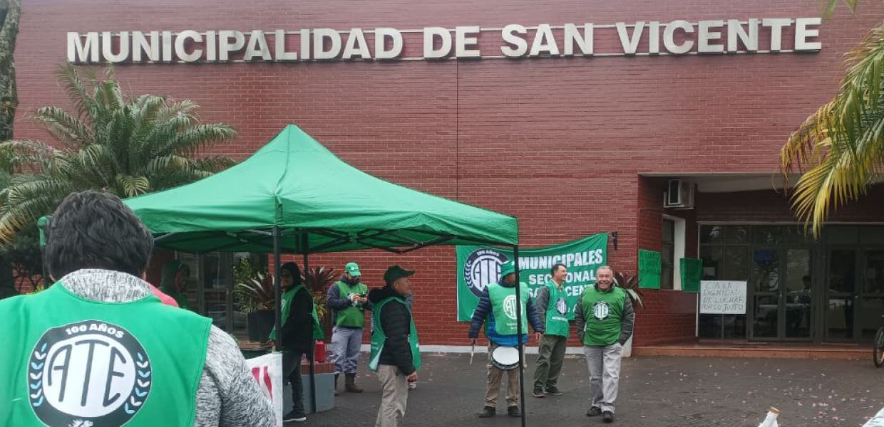 Imagen de portada para Conflicto salarial en San Vicente: ATE exige diálogo y denuncia una postura “anti-sindical” del intendente