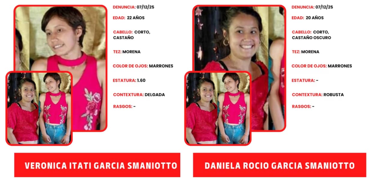 Imagen de portada para Misterio y angustia en Misiones: buscan intensamente a tres mujeres desaparecidas