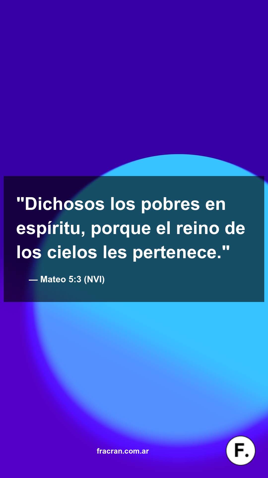 Versículo del día: Mateo 5:3
