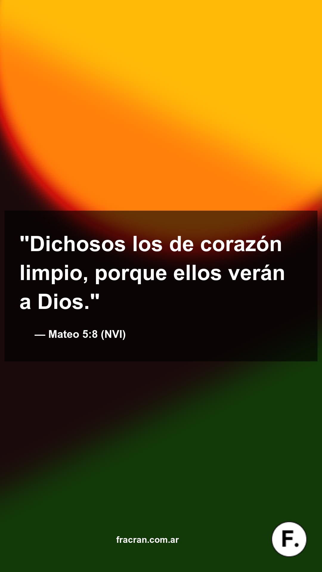 Versículo del día: Mateo 5:8