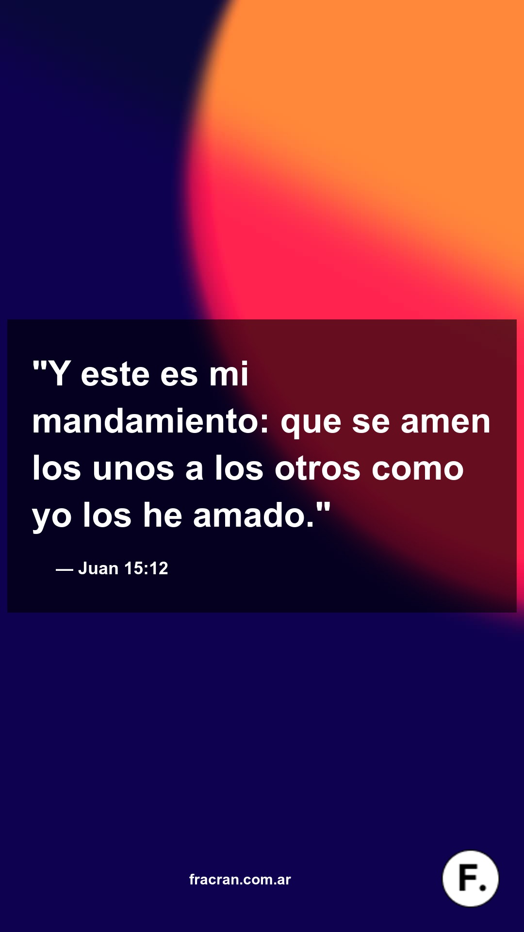 La Palabra del Día - Juan 15:12