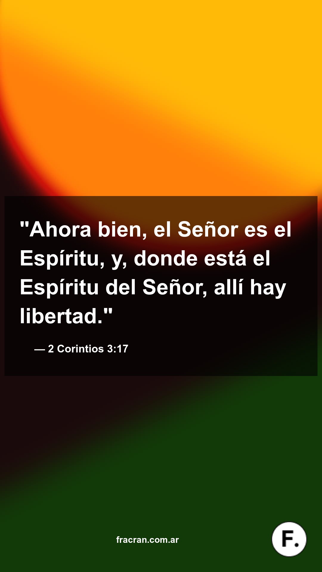 Versículo del día: 2 Corintios 3:17