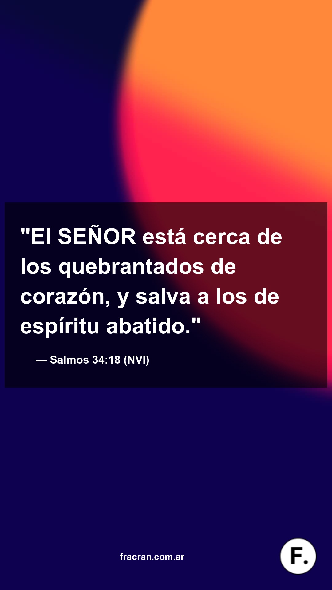 Versículo del día - Salmos 34:18