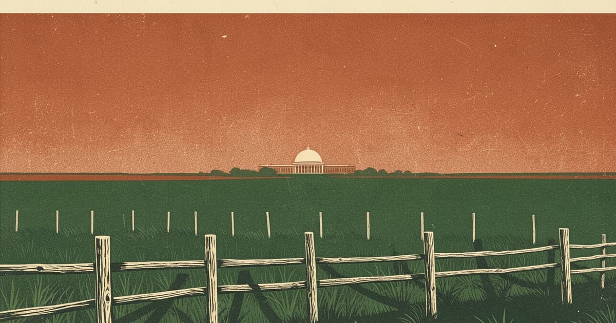 Ilustración editorial de portada sobre Resumen Argentina 1/10: gritos de soberanía, tierra en duda