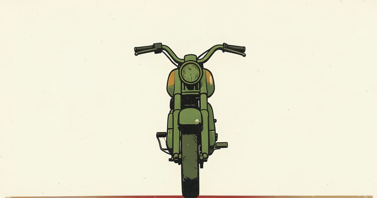 Ilustración editorial de portada sobre Misiones: las motos usadas cerraron el semestre en baja
