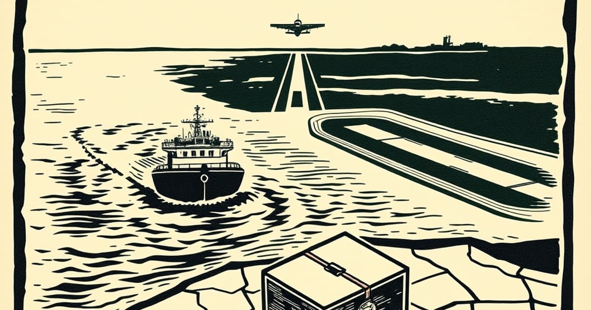 Ilustración editorial de portada sobre Resumen Mundo 6/10: todos avanzan, Washington espera