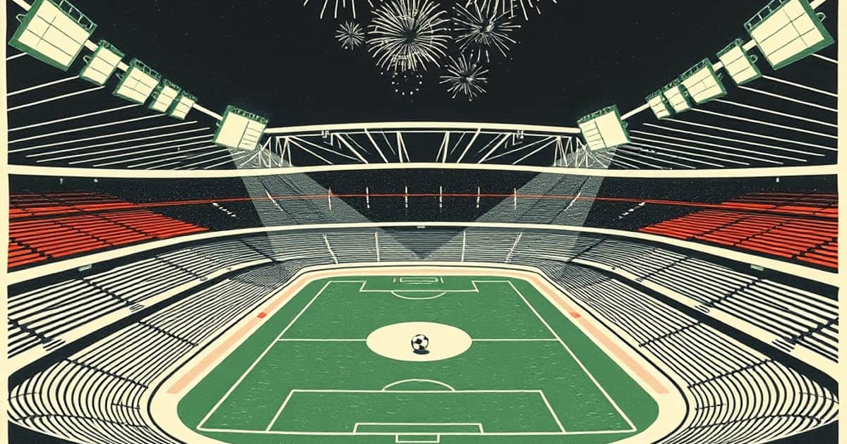 Ilustración editorial de portada sobre Messi jugó su despedida con la Selección en el Monumental