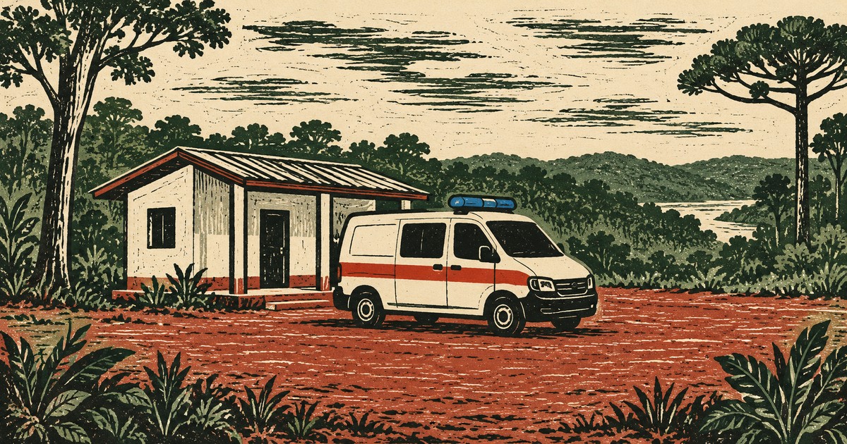 Ilustración editorial de portada sobre Fracrán suma una ambulancia para reforzar sus traslados