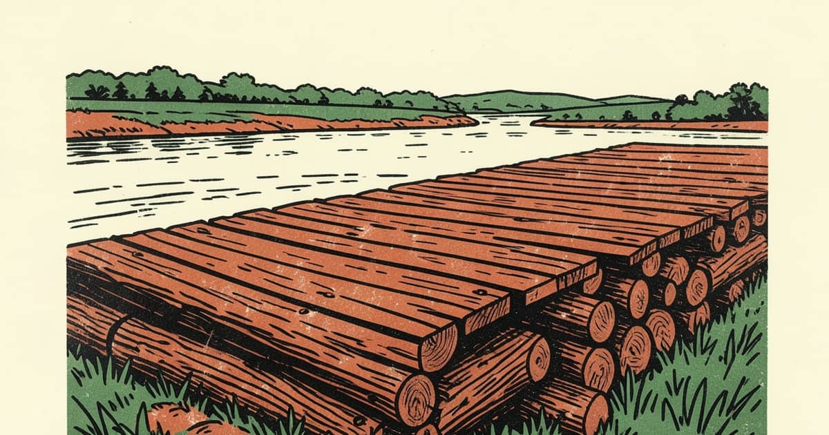 Ilustración editorial de portada sobre Misiones entra a la hidrovía, el Alto Paraná sigue afuera