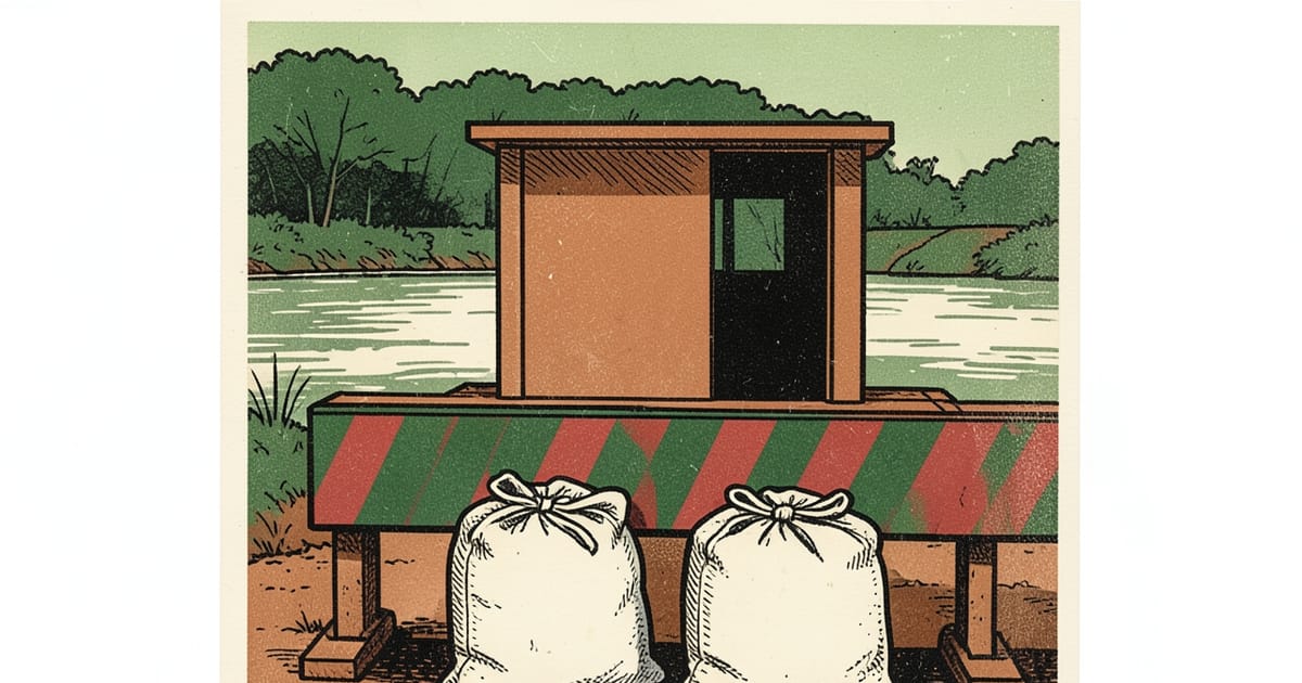 Ilustración editorial de portada sobre Frontera de Misiones: ARCA aplaza dos límites al egreso