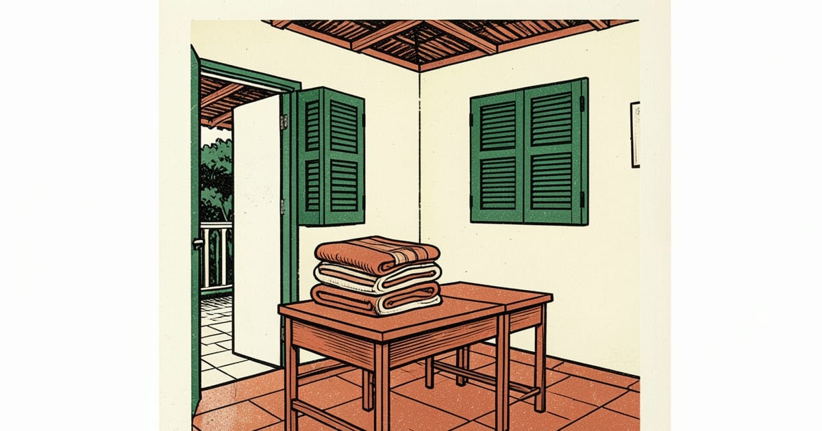 Ilustración editorial de portada sobre Misiones: preparar escuelas como refugios y dar clases