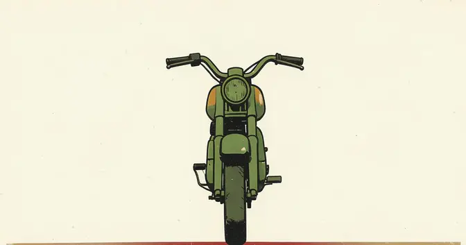 Ilustración editorial de portada sobre Misiones: las motos usadas cerraron el semestre en baja